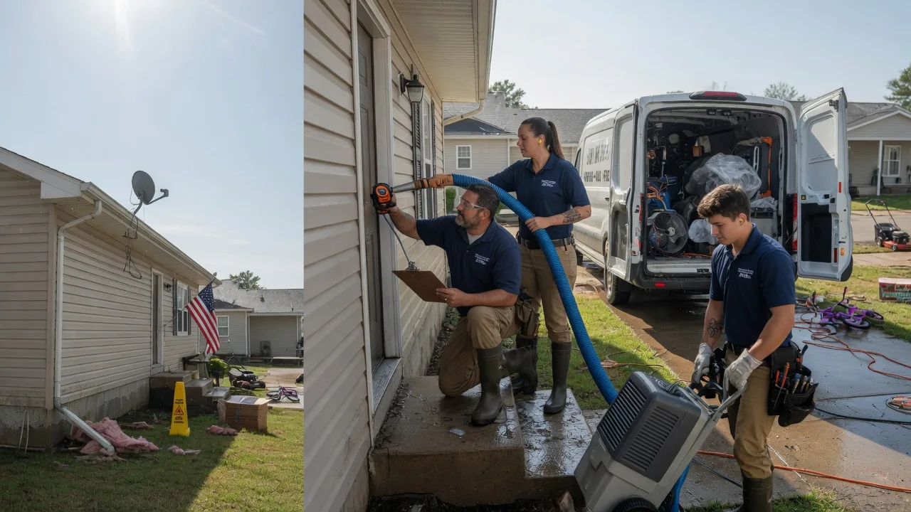Ceiling Water Damage Restoration in Franklin, ID near me